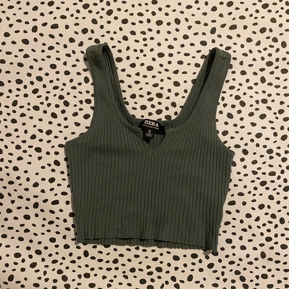 Ripped cropped tank top